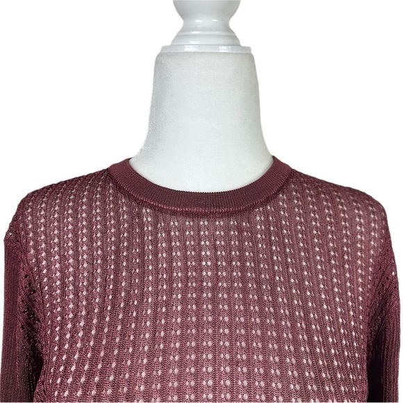 Free People H20 Crew Pullover Raw Garnet Size Medium - Picture 9 of 14